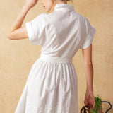 FEEL THE VIBE WOVEN MINI DRESS