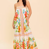 SAID AND DONE IVORY WOVEN MAXI DRESS