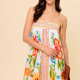 SAID AND DONE IVORY WOVEN MAXI DRESS