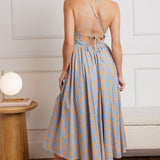 SWEET AS BERRIES WOVEN MIDI DRESS