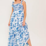 WHEN IN ROME WOVEN MIDI DRESS