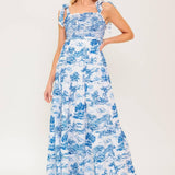 WHEN IN ROME WOVEN MIDI DRESS