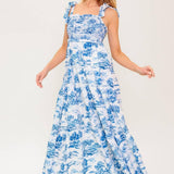 WHEN IN ROME WOVEN MIDI DRESS