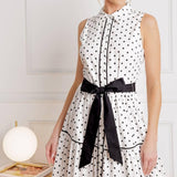 OUT OF REACH WOVEN MIDI DRESS