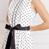 OUT OF REACH WOVEN MIDI DRESS