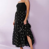 FADE INTO YOU WOVEN MIDI DRESS