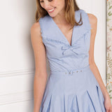 HOPPING ISLANDS WOVEN MIDI DRESS