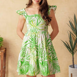 ADORABLE INTENTIONS WOVEN MINI DRESS