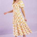 ICONIC SUMMER WOVEN MIDI DRESS