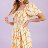 ICONIC SUMMER WOVEN MIDI DRESS