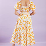 ICONIC SUMMER WOVEN MIDI DRESS