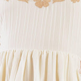 TOTAL CRUSH CREAM WOVEN MIDI DRESS