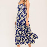 PETALS IN THE WIND WOVEN MIDI DRESS