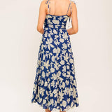 PETALS IN THE WIND WOVEN MIDI DRESS