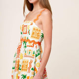 ROAMING AROUND WOVEN MIDI DRESS