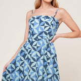 GWENNY BLUE DENIM MIDI DRESS