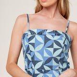 GWENNY BLUE DENIM MIDI DRESS