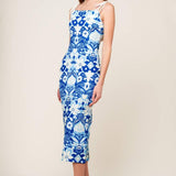 IN THE COUNTRYSIDE WOVEN MIDI DRESS