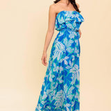 MANHATTAN ROMANCE WOVEN MAXI DRESS
