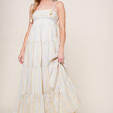 WAVES OF LIFT WOVEN MAXI DRESS
