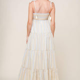 WAVES OF LIFT WOVEN MAXI DRESS