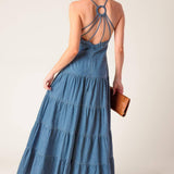 SUNDAY BEST CHAMBRAY MIDI DRESS