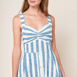LUSH WITH LIFE WOVEN MIDI DRESS