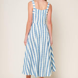 LUSH WITH LIFE WOVEN MIDI DRESS