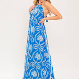 FOR THE DREAMERS BLUE WOVEN MAXI DRESS