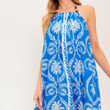 FOR THE DREAMERS BLUE WOVEN MAXI DRESS