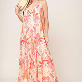 LAUREN SECRET GARDEN WOVEN MAXI DRESS