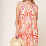 LAUREN SECRET GARDEN WOVEN MAXI DRESS