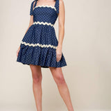 DIVINELY DOTTED WOVEN MINI DRESS