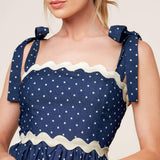 DIVINELY DOTTED WOVEN MINI DRESS