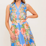 LOST IN A DREAM WOVEN MIDI DRESS