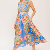 LOST IN A DREAM WOVEN MIDI DRESS