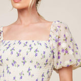 MAKING CONNECTIONS CREAM WOVEN MINI DRESS