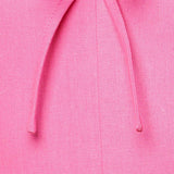 LET THE LIGHT PINK WOVEN MIDI DRESS