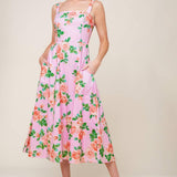 TIME FOR TEAM WOVEN MIDI DRESS