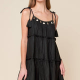 THROUGH THE ARBOR WOVEN MINI DRESS