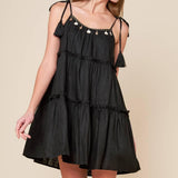 THROUGH THE ARBOR WOVEN MINI DRESS