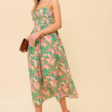 STORYTELLING WOVEN MIDI DRESS