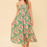 STORYTELLING WOVEN MIDI DRESS