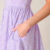 NIGHT TO REMEMBER LAVENDER WOVEN MINI DRESS