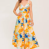 DAWN PETAL KISS WOVEN MIDI DRESS