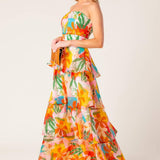 HALF PAST SUNSET WOVEN MAXI DRESS
