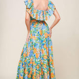 DELIGHTFUL GARDEN PARTY WOVEN MAXI DRESS