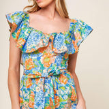 DELIGHTFUL GARDEN PARTY WOVEN MAXI DRESS