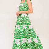 DREAM WALKER OLIVE WOVEN MAXI DRESS