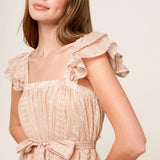 FROLIC THROUGH FIELDS WOVEN MIDI DRESS